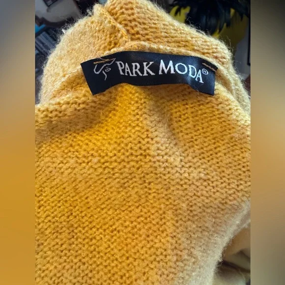 Yellow Hooded Cozy Shrug Long Cardigan - Picture 7 of 7